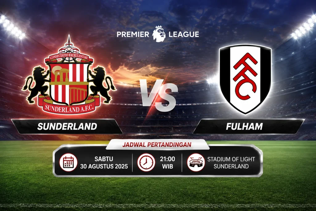 Jadwal Sunderland vs Fulham