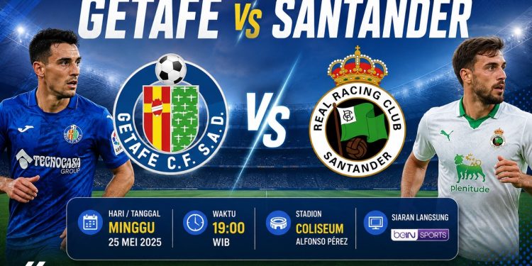Jadwal Getafe vs Santander