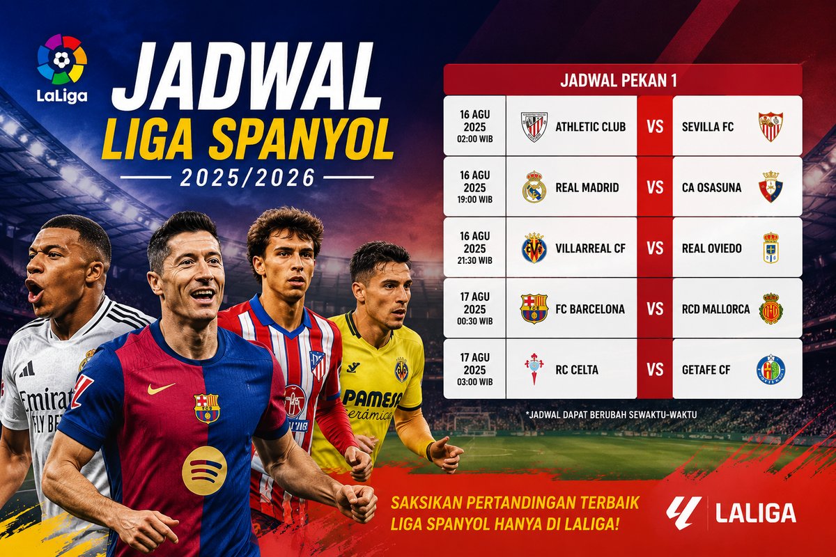Jadwal Liga Spanyol