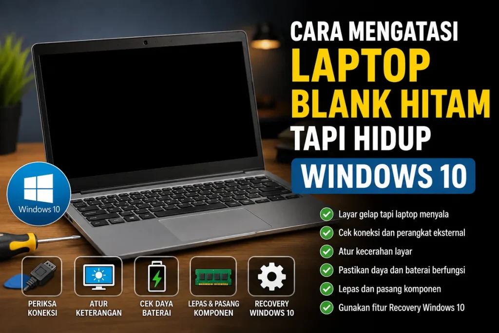 Cara Mengatasi Laptop Blank
