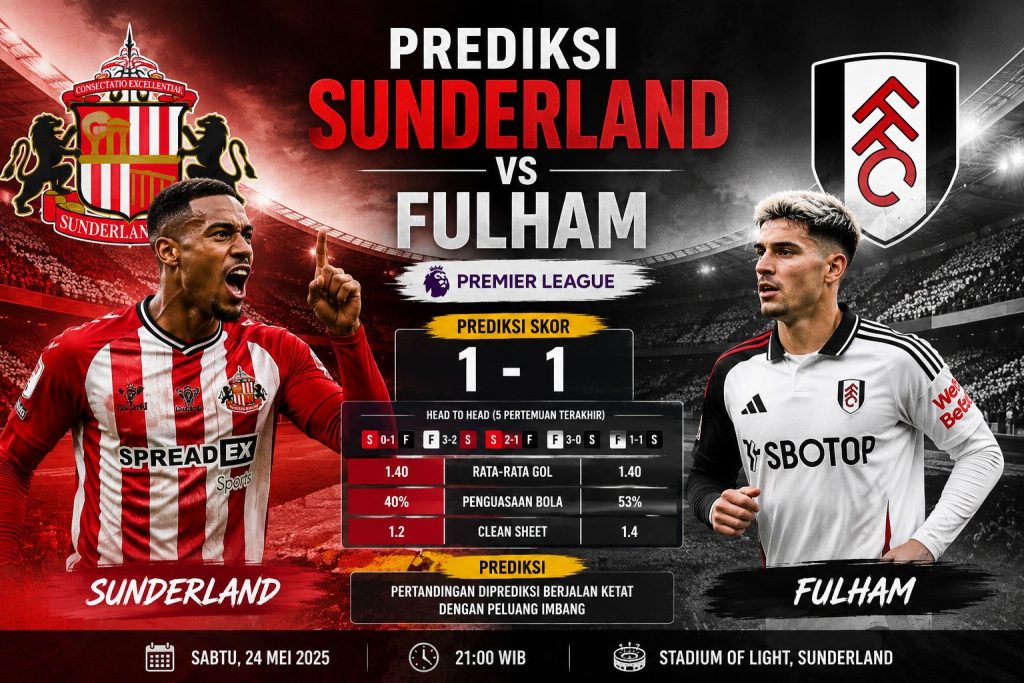 Prediksi Sunderland vs Fulham