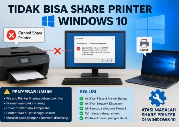 Tidak Bisa Share Printer