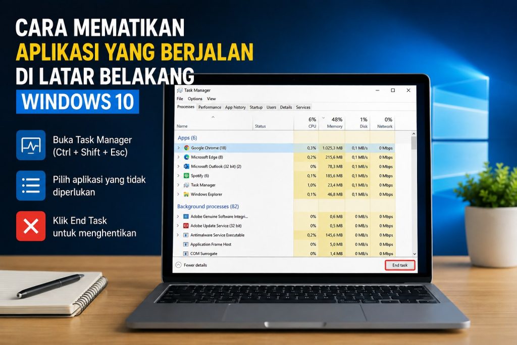 Cara Mematikan Aplikasi