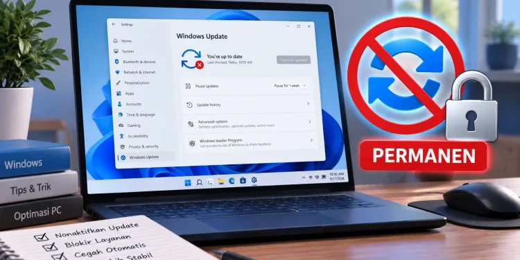 Cara Mematikan Windows Update