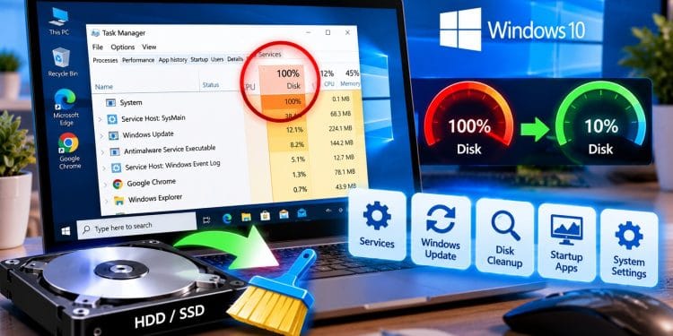 Cara Mengatasi Disk 100