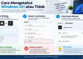 Cara Mengetahui Windows Ori