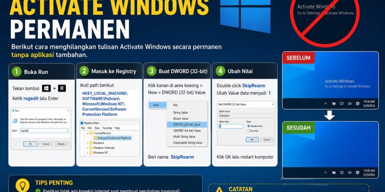 Cara Menghilangkan Activate Windows