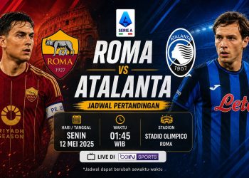 Jadwal Roma vs Atalanta