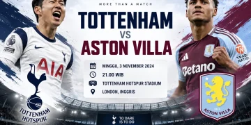 Jadwal Tottenham vs Aston