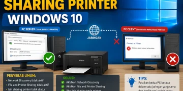 Tidak Bisa Sharing Printer
