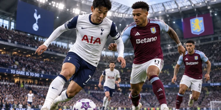 Pertandingan Tottenham vs Aston