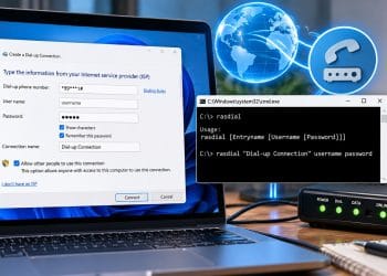 Untuk Setting Dial Up
